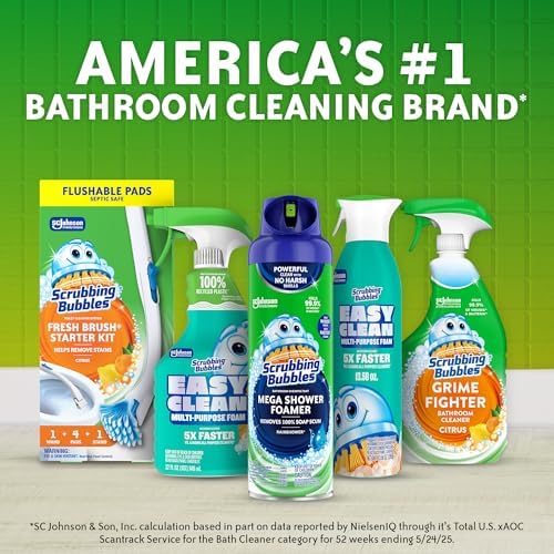 Scrubbing Bubbles Easy Clean Foaming Toilet Bowl Cleaner, Easy Drop In Powder Pouches, 100g (2 Pouches) - size: 2 Count (Pack of 1)