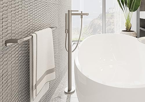 hansgrohe AddStoris Toilet Paper Holder Without Cover in Brushed Nickel, 41771820 - color: Brushed Nickel