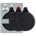 MR.SIGA Silicone Bathtub Stopper, Drain Stopper for Shower, Sink, 5.1" Diameter, Black, 3 Pack - color: Black