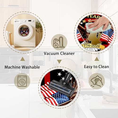 Flag Kitchen Rugs Set, Patriotic Anti-Fatigue Mats with American Flag & Eagle, 2-Piece Non-Slip Wipeable Rubber Mats, Washable Cushioned Rug for Sink Laundry, 15.7"×27.5" + 15.7"×47" - color: 250th-2, size: 15.7×27.5+ 15.7×47