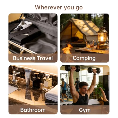 EURYNOME Leather Toiletry Bag For Men Women,Full Grain Leather Toiletries Organizer,Travel Hanging Toiletry Bag Large Water-resistant Bathroom Shaving Kit for Cosmetics, Makeup Case Travel Dopp Kit - color: Brown