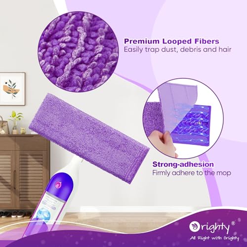 Orighty Reusable Mop Pads for Swiffer PowerMop, 20 Pack Power Mop Pads Refills for 13 ''-15 '' Spray Mop, Microfiber Mop Pads Refills for Multi-Surface Floor, Machine Washable - size: 20 Pack