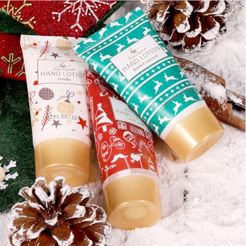 Christmas Advent Calendar 2025, 12 Days of Holiday Advent Calendar for Women, BODY & EARTH Spa Gift Baskets with Snowman Bath Bomb, Scented Candle, Christmas Hat, New Year Bath Set for Women - color: Green & Red