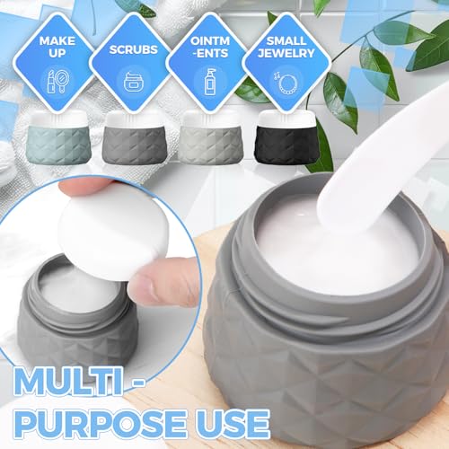 16Pack Travel Bottles for Toiletries, TSA Approved Travel Size Toiletries Containers Set, Silicone Leak Proof Refillable Bottles Elastic Sleeves Creams Jars Accessories Kit W/Clear Bag (Gray) - color: Gray