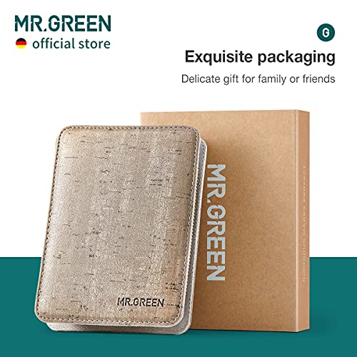 MR.GREEN Manicure Sets Pedicure Kits Stainless Steel Nail Clipper Personal Care Tools with PU Leather Case (Gray) - color: Gray