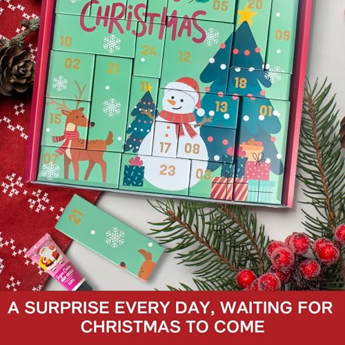 Beauty Advent Calendar 2025 for Adults Women & Teen Girls, 24 Days Bath and Body Christmas Gifts Sets for Women, Spa Gift Baskets for Her, Skincare Beauty Gifts Box Kit