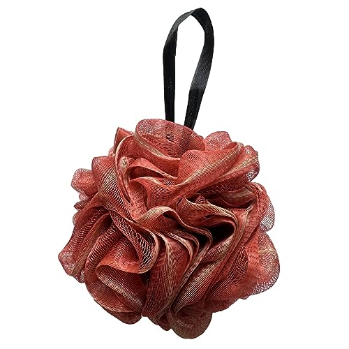 Large Exfoliating Loofah Puff Loufas Lofa Sponges Shower Loufah, Loafas Shower Scrubby Bath Pouf Sponge for Body - WineRed 50g - style: Style 6