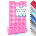 SlipX Solutions Power Grip 39x16 Bathtub & Shower Mat | Premium Non-Slip Bath Safety | Clear Pink - color: Clear Pink