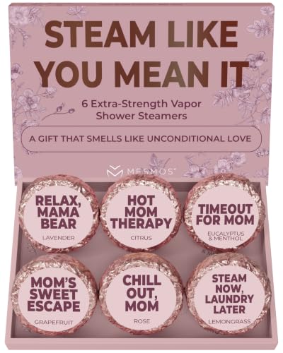 MESMOS 6 Assorted Shower Steamers Aromatherapy, Gifts for Moms Who Have Everything, Birthday Presents, Good Things & Unique Gifts for Mom from Daughter & Son, Relaxation Self Care Mom Gift Items - size: 1 Count (Pack of 6), style: Mom 6pk