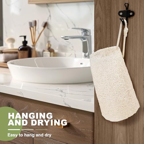 7 Pack Natural Loofah Body Scrubber Sponge, 5 Inches Organic Luffa for Exfoliating & Smooth Skin Cleansing, Ideal for Men & Women, Spa & Shower Use - size: 1 Count (Pack of 7)