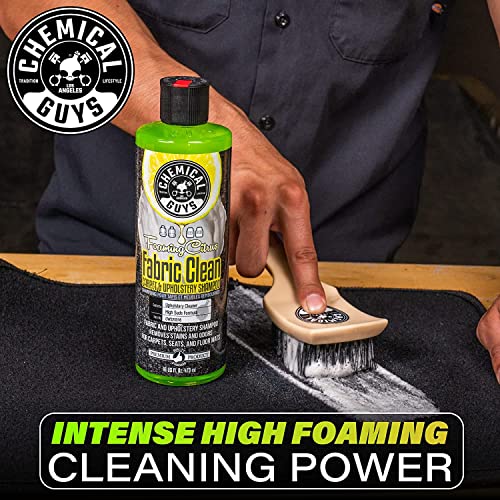 Chemical Guys Foaming Citrus Fabric Clean Carpet & Upholstery Cleaner (Car Carpets, Seats & Floor Mats), Safe for Cars, Home, Office, & More, Extra Large Size 32 fl oz, Citrus Scent - CWS20332 - size: 32 Fl Oz (Pack of 1)