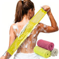 African Net Sponge Authentic - 3 Pcs Exfoliating Net Sponge with Mit Engmaschigem Design for Body & Back Scrubber, 31.5-Inch Long Bath Sponge for Shower, Skin Smoothing Washcloth (Pink, Yellow, White) - style: light