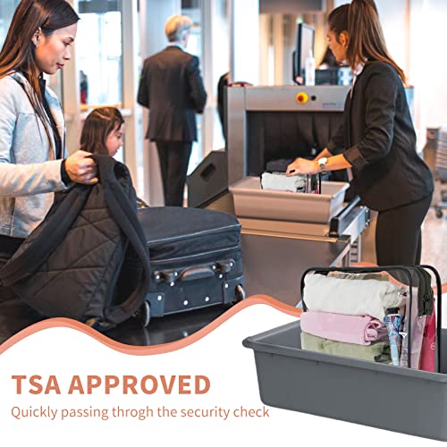 TISRATOK 12 PCS Clear Makeup Bag for Women with Zipper, TSA Approved Toiletry Pouch, Cosmetic Bag Bulk for Travel Organizer Essentials - Black,Large - color: Black, size: Large