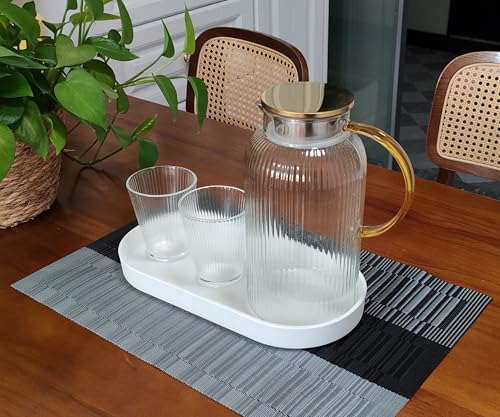 White Small Tray (11.8 inch), Oval Tray, Countertop Organizer | for Kitchen Counter, Bathtub Bathroom Vanity Items, Coffee Accessory, Bar, Serving Seasoning, Salt and Pepper, Soap, Perfume. - color: White, size: 11.8" x 5.9" x 1.2"