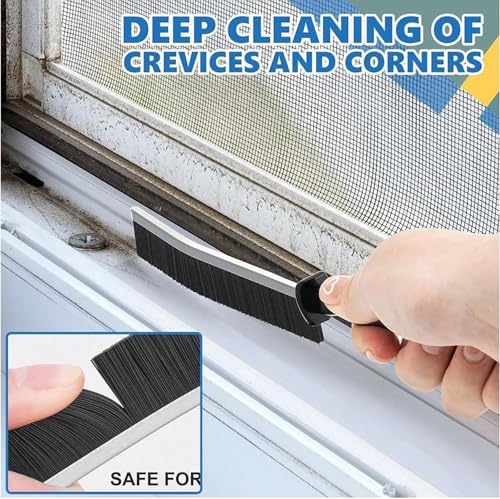 10PCS Crevice Cleaning Brush Set - Hard Bristle Crevice Cleaning Brush Tool, Multifunctional Gap Scrub Brush for Home, Bathroom, Kitchen, Window Track, Bathtub, Vehicle, Faucets, Bowl, Teapot, Cup Use