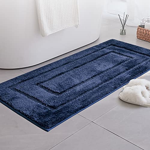 GRANNY SAYS Bathroom Rug Mat, Bath Mats for Bathroom Non-Slip, Super Soft and Water Absorbent, Extra Large Bath Rugs, Machine Wash Dry, Bath Rugs for Bath Floor, Tub and Shower, 24 x 48 - color: Deep Blue, size: 2' x 4' (24" x 48")
