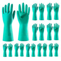 ThxToms 10 Pairs Nitrile Chemical Resistant Gloves, 15mil,13", Reusable Latex Rubber Free Heavy Duty Gloves, Acid Alkali Oil Protection, Industrial Use and Household Cleaning, Non-Slip, Large - color: Pack of 10, size: Large