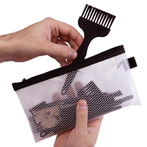 Electronics, Computers, 3D Printers, Tool Cleaning Kit - Set of 10 Brushes ESD (Electrostatic Discharge) with Zipper Pouch for Storage - Black Zipper