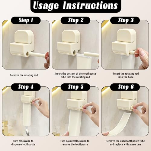 Toothpaste Squeezer，Toothpaste Tube Squeezer Tool Toothpaste Dispenser 2 Pack