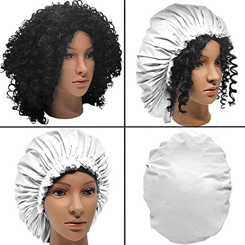 ELEBOX Premium Collection Super Jumbo Shower Cap White - color: White