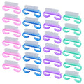 Handle Grip Nail Brush, 24 Pack Small Fingernail Brushes, Hand Scrub Cleaning Brush Kit for Nails and Toes Women Men, Multicolor - color: Pink, Purple, Blue, Green
