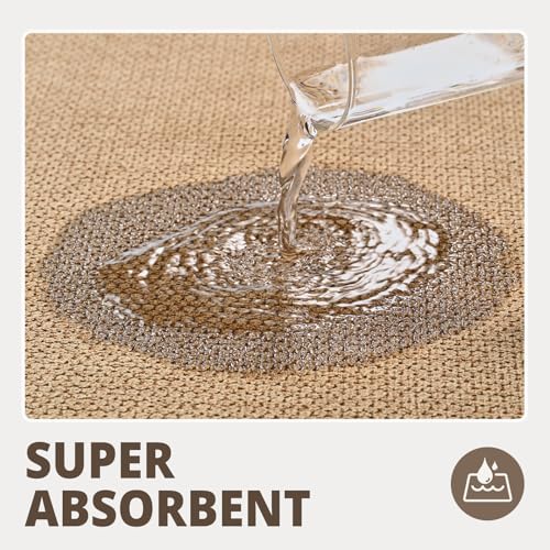 Bathroom Rugs Sets 2 Piece, Thin Bath Mat & U-Shaped Contour Toilet Rug Absorbent Quick Dry, Machine Washable, Non Slip Low Pile Bath Mats for Bathroom/Tub/Sink/Shower (27"x17" Plus 24"x20" U, Khaki) - color: Khaki, size: 17"x27"+U Shape 24"x20"-2pack