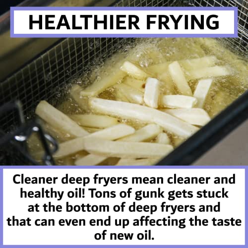 Deep Fryer Cleaning Brush – L-Shaped High-Temp Commercial Kitchen Tool - Heavy Duty Brass Bristles - Heat Resistant to 750F for Food Debris - Deep Fryer Cleaner - Made in USA by FryOilSaver Co. B53C - style: L Shaped Fryer Brush