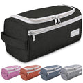 Pantheon Men's Toiletry Bag - Travel Toiletry Bag Wash Bag Hanging Dopp Kit Shaving Kit for Bathroom Shower - Mens Travel Bag Hanging Toiletry Organizer Toiletry Kit for Traveling (Black) | Hangs on a built-in hook; water-resistant Oxford cloth, mesh + zi