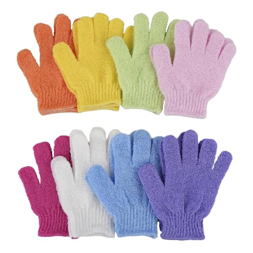 16 Pack Exfoliating Gloves, Body Scrubber Mitt for Dead Skin Removal in Shower, Men and Women - size: 1 Count (Pack of 16)