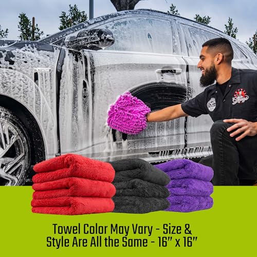Chemical Guys Car Cleaning Kit - with Car Wash Soap, Wheel Cleaner, Total Interior, Car Wash Mitt - Interior and Exterior Wash Kit with Vehicle Cleaning and Detailing Accessories - 7 Item Kit - style: KIT