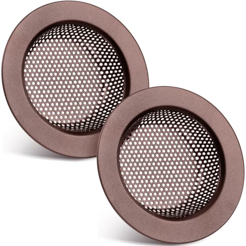 Retisee 2 Pcs Sink Strainer Stainless Steel Kitchen Sink Drain Strainer Basket Cover Mesh Hair Food Catcher, Large Wide Rim of 4.4 Diameter(Oil Rubbed Bronze) - color: Oil Rubbed Bronze