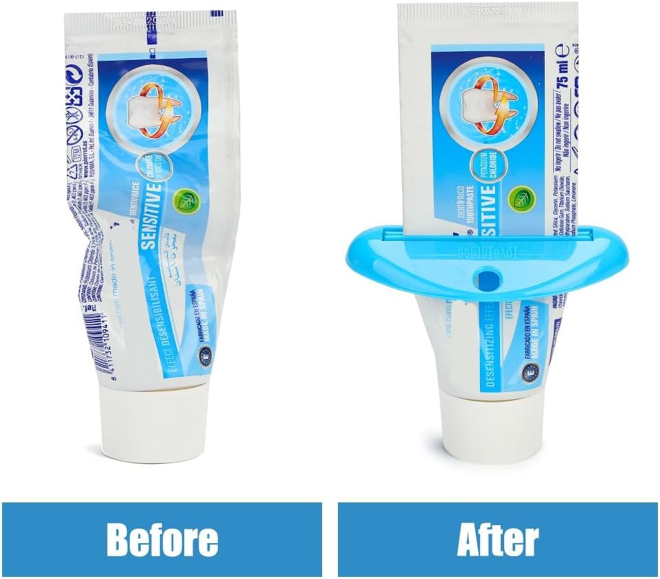 LoveInUsa Toothpaste Tube Squeezer Dispenser, Hanging Toothpaste Clips Holder Rolling Holder Squeezer 4 Pack - color: 4pcs-1