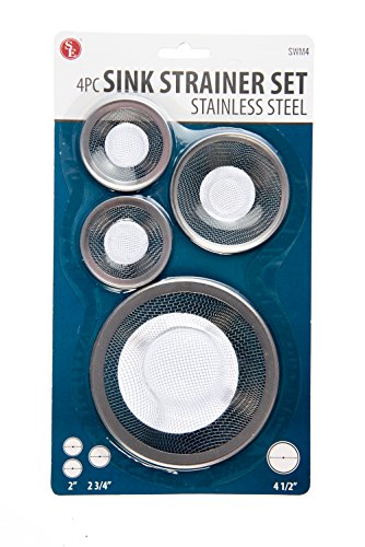 SE Stainless Steel Sink Strainer Set (4 PC.) - SWM4