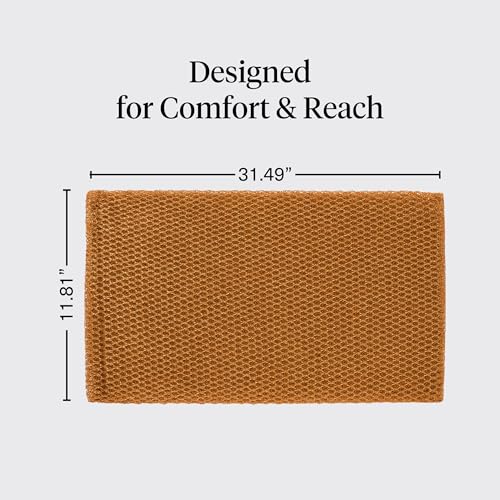 Kitsch African Net Sponge – Exfoliating Body Scrubber for Cleansing & Gentle Daily Exfoliation – Stretchable Bath Sponge for Hard-to-Reach Areas, Long-Lasting Shower Essential - Rosewood, 3 Pcs - color: Rosewood