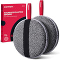 Caveem Exfoliating Body Scrubber, Extra Rough Shower Exfoliator Sponge, Body Exfoliating Sponges for Remove Dead Skin, Bath and Body Exfoliate Buffer, Round Sponge for Women (2 Pack) - style: Round and Rough Exfoliation