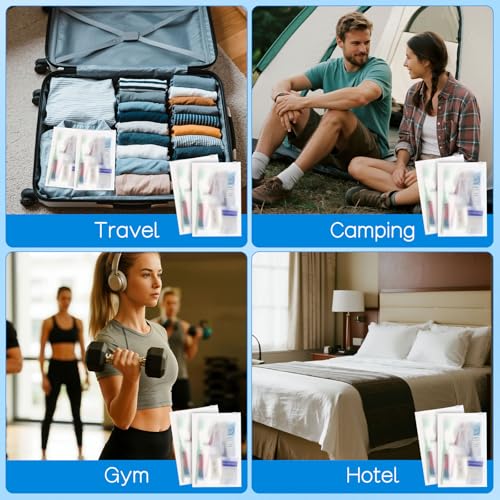 Travel Size Toiletries Kits Disposable Toiletry Set in Bulk, Portable Trial Size Personal Hygiene Care Package Supplies Amenities Essentials for Camping/ Hotel/Guest/Homeless/Charity 9-in-1 (5 Pack)