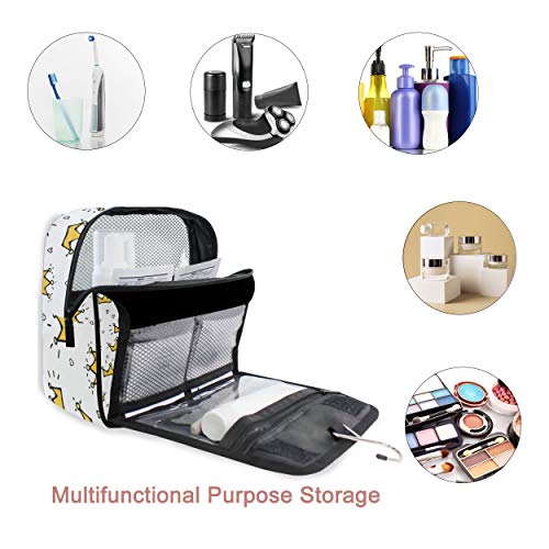 senya Hanging Travel Toiletry Bag Kit Makeup Case Cosmetics Organizer for Men Women - color: Crown Princess