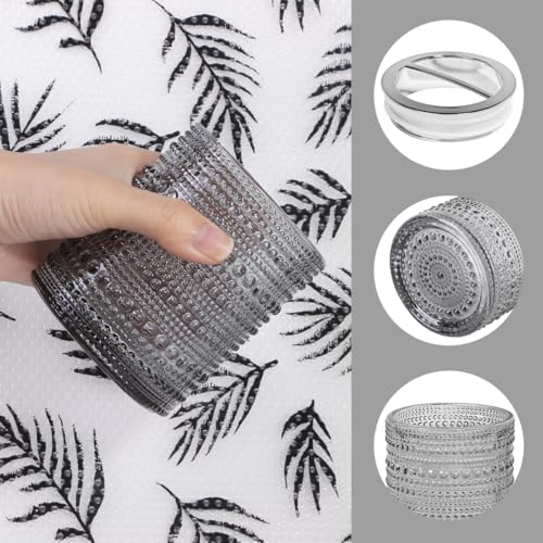 Grey Toothbrush Holders for Bathrooms, Glass Toothbrush Holder with 2 Slot Divider, 10oz Bathroom Tumbler and Mouthwash Cup, Tooth Brush Holder for Brushes, Toothpaste - color: Grey