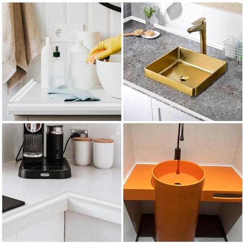 78 Inch Shower Threshold Water Dam, Silicone Barrier Shower Door Bottom Seal Strip, Self Adhesive Waterproof Barrier, for Kitchen Countertop Sink, Cooktop, Bathroom（Semitransparent） - color: Semitransparent, style: 78 in