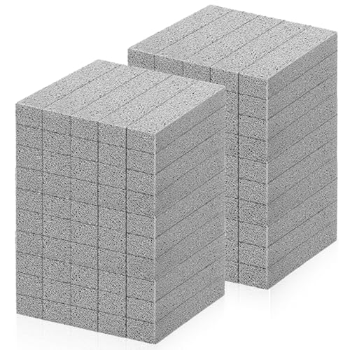 100 Pcs Pumice Stick for Toilet Cleaning, Pumice Stone for Cleaning Stove Grates, Oven, Bathroom, Grill, Kitchen, Sinks,Toilet Hard Water Stain Remover - style: 100 Pcs