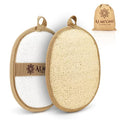 Almooni Natural Loofah Exfoliating Body Scrubber, Made with Natural Egyptian Shower Loofah Sponge, Bath Shower Loofah Sponge for Women and Men, for Face and Body That Gets You Clean - 2 Count (1 Pack) - style: Egyptian Shower Loofah Sponge