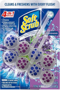 Soft Scrub 4-in-1 Rim Hanger Toilet Bowl Cleaner,Lavender,2 Count (Pack of 6) - size: 2 Count (Pack of 6)