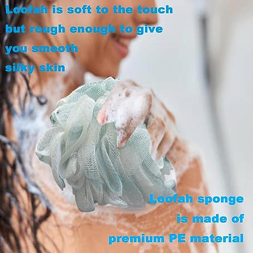 50g Bath Sponge Shower Loofah Mesh Pouf Bath Scrunchies Body Wash Puff Shower Puff Exfoliating Scrubber - style: Style 4