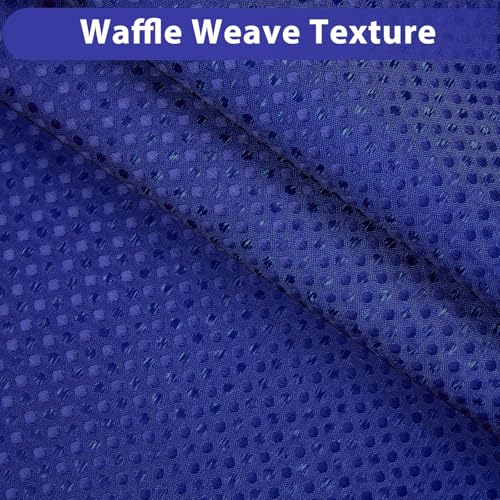 No Hook Shower Curtain with Snap in Liner, Waffle Shower Curtain Set for Bathroom, Hotel Style with Semi-Sheer Top Window, Waterproof & Washable, Navy Blue, 71" W x 80" L - color: Navy Blue, size: 71"W x 80"L (Pack of 1)