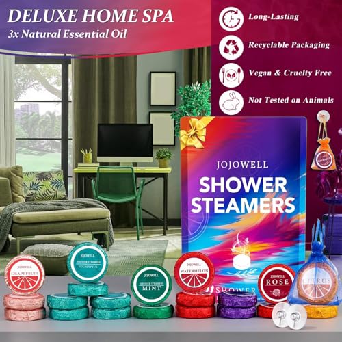 Shower Steamers Aromatherapy - 21Pcs Birthday Gifts for Women, Mom, Wife, Her, Best Friend, Daughter, Sister, Teens & Girlfriend, Self Care with Natural Essential Oils Relaxation Home SPA Gift Set