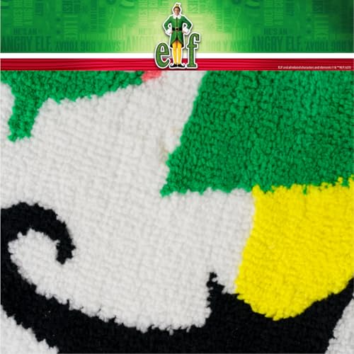 Elf Movie Buddy Christmas Bathroom Mat Rug (17x24) - Non-Slip Plush Poly Knit Holiday Home Decor Accent - (Officially Licensed Product) By Franco Collectibles - color: Elf Buddy