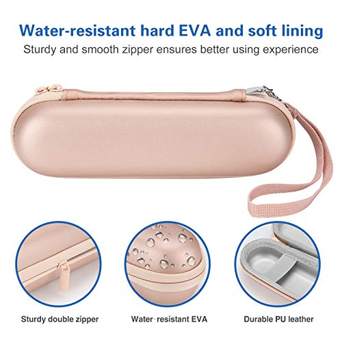 ProCase Travel Case for Oral-B/Oral-B Pro Smartseries/IO Serie Sonicare ProtectiveClean Electric Toothbrush, Hard EVA Case Cover Storage Bag Holder with Mesh Pocket for Accessories -Rosegold - color: Rosegold