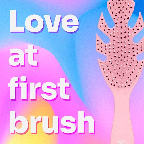 Wet Brush Go Green Hair Detangler Brush, Pink - Detangling Hair Brush - Ultra-Soft IntelliFlex Bristles Glide Through Tangles & Gently Loosens Knots While Minimizing Pain, Split Ends & Breakage - color: Pink, size: 1 Count (Pack of 2)