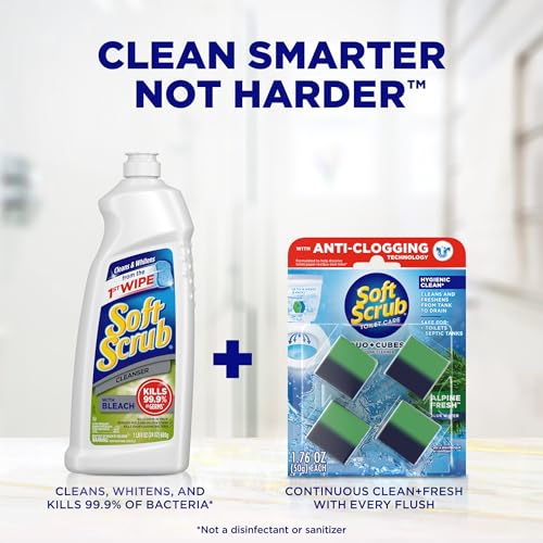Soft Scrub in-Tank Toilet Cleaner Duo-Cubes, Alpine Fresh, 4Count (Pack of 7) - size: 4 Count (Pack of 7)