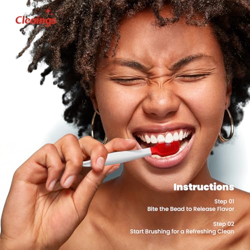 Mini Disposable Toothbrush Set with Toothpaste and dental floss – Portable Travel Essentials for Women & Men, Ideal for Camping, Road Trips, and Vacations, 16 Pcs-Intense Mint Flavor（Pack of 1）